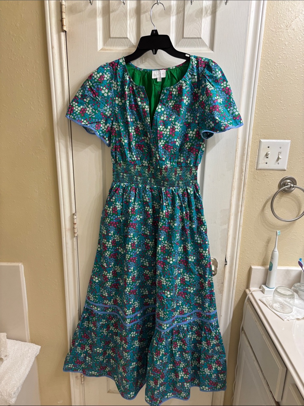 Sugarlips 100% cotton fully lined maxi multi color dress. NWOT